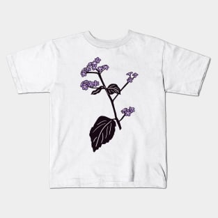 Purple Brunnera Flowers Kids T-Shirt